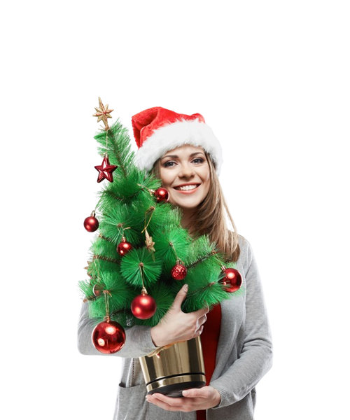 Woman-holiding-christmas-tree